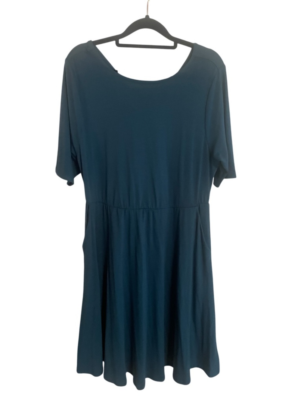 torrid Teal Short Sleeve Swing Dress